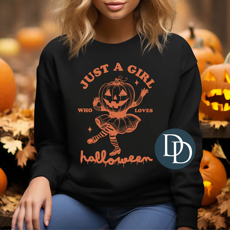 'Just A Girl Who Loves Halloween' Graphic