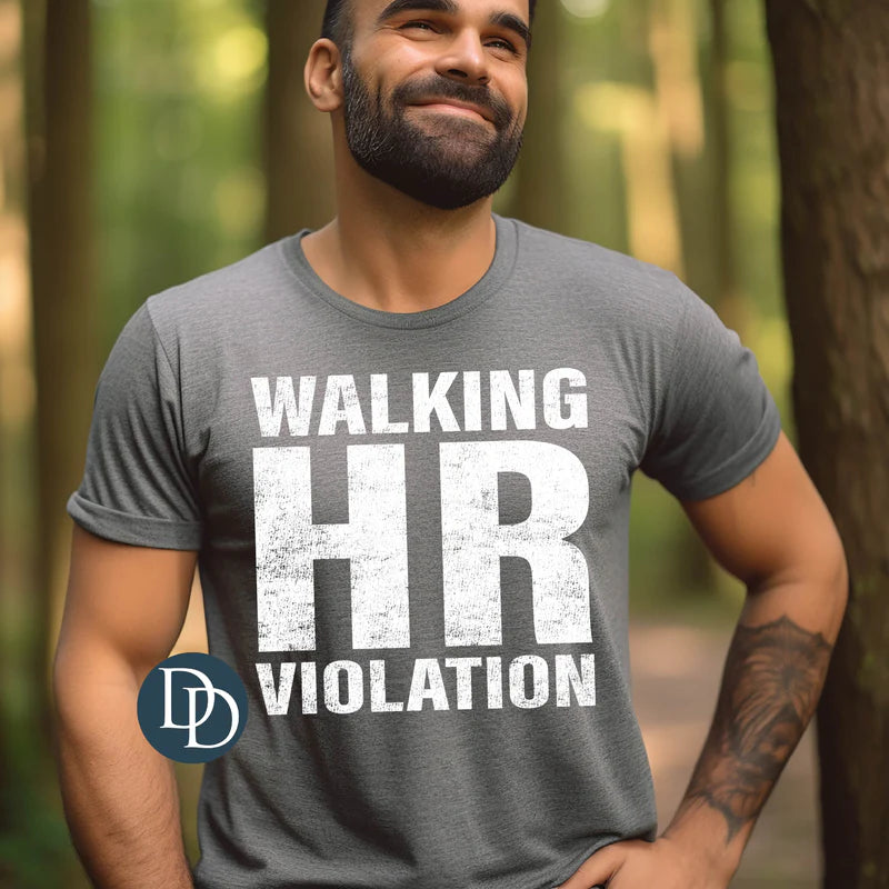 'Walking HR Violation' Graphic