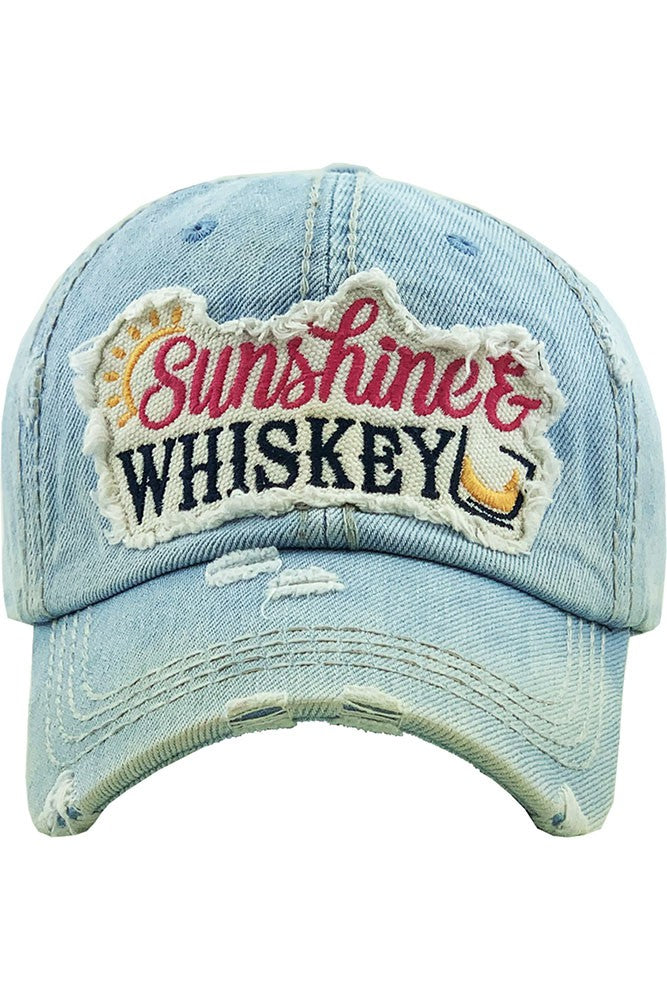 Sunshine & Whiskey Vintage Baseball Hat