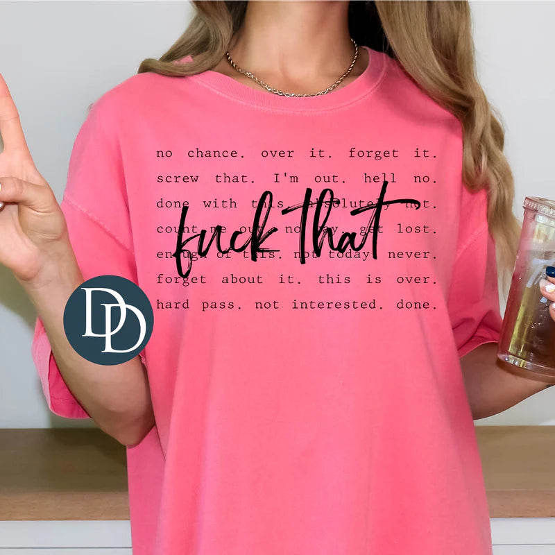'F That' Graphic