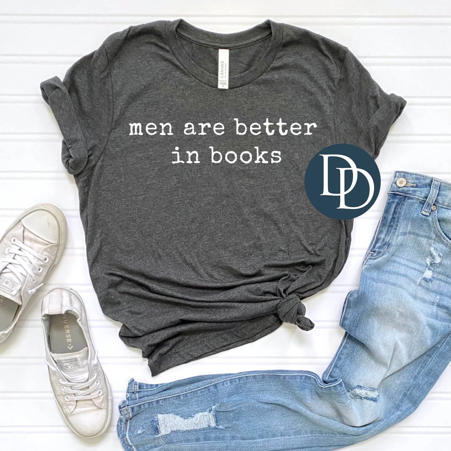 'Men Are Better In Books' Graphic