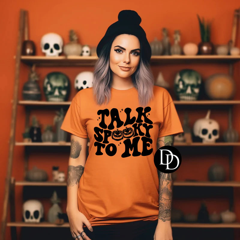'Talk Spooky To Me' Graphic