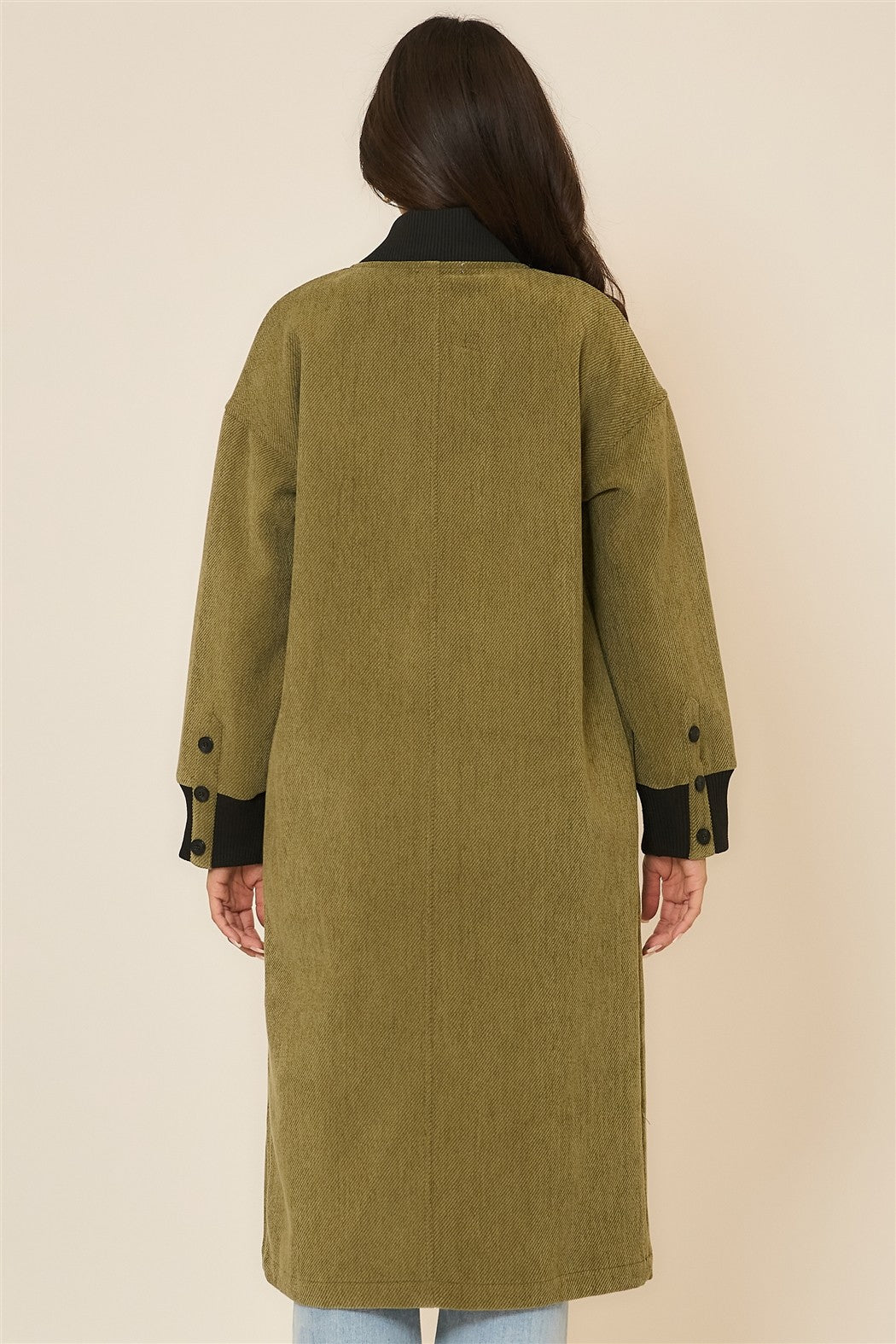 Adalee Corduroy Long Coat