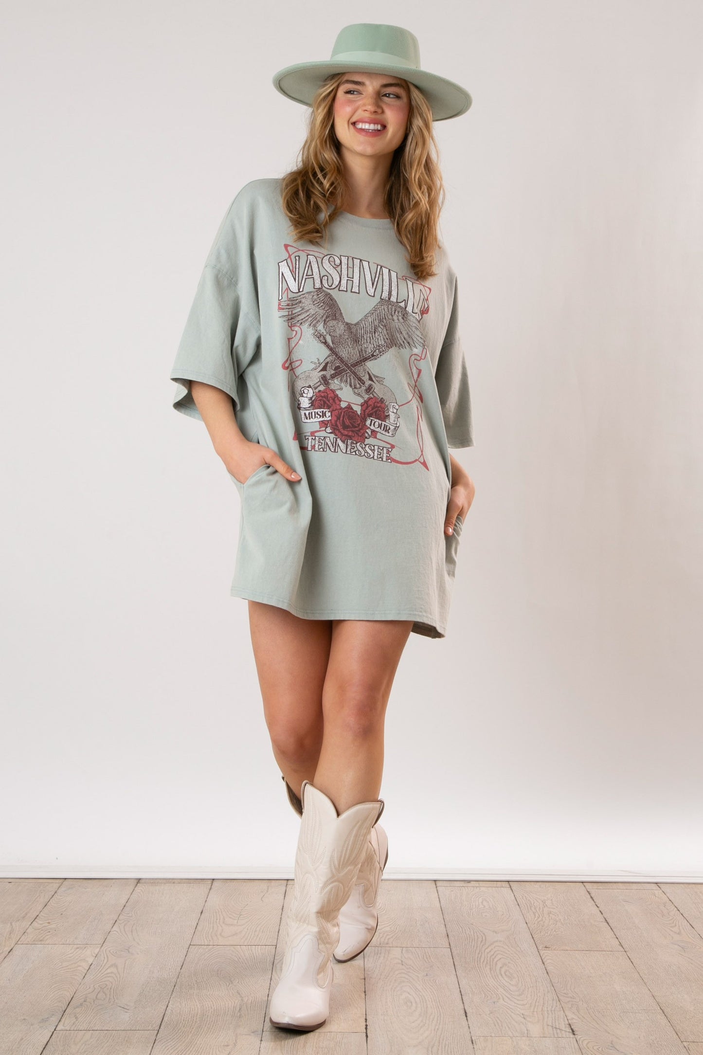Nashville Eagle Printed T Dress