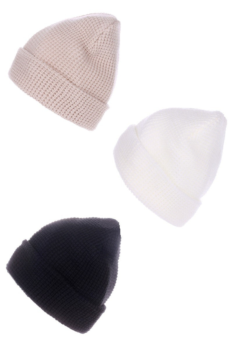Organic Waffle Knit Beanie