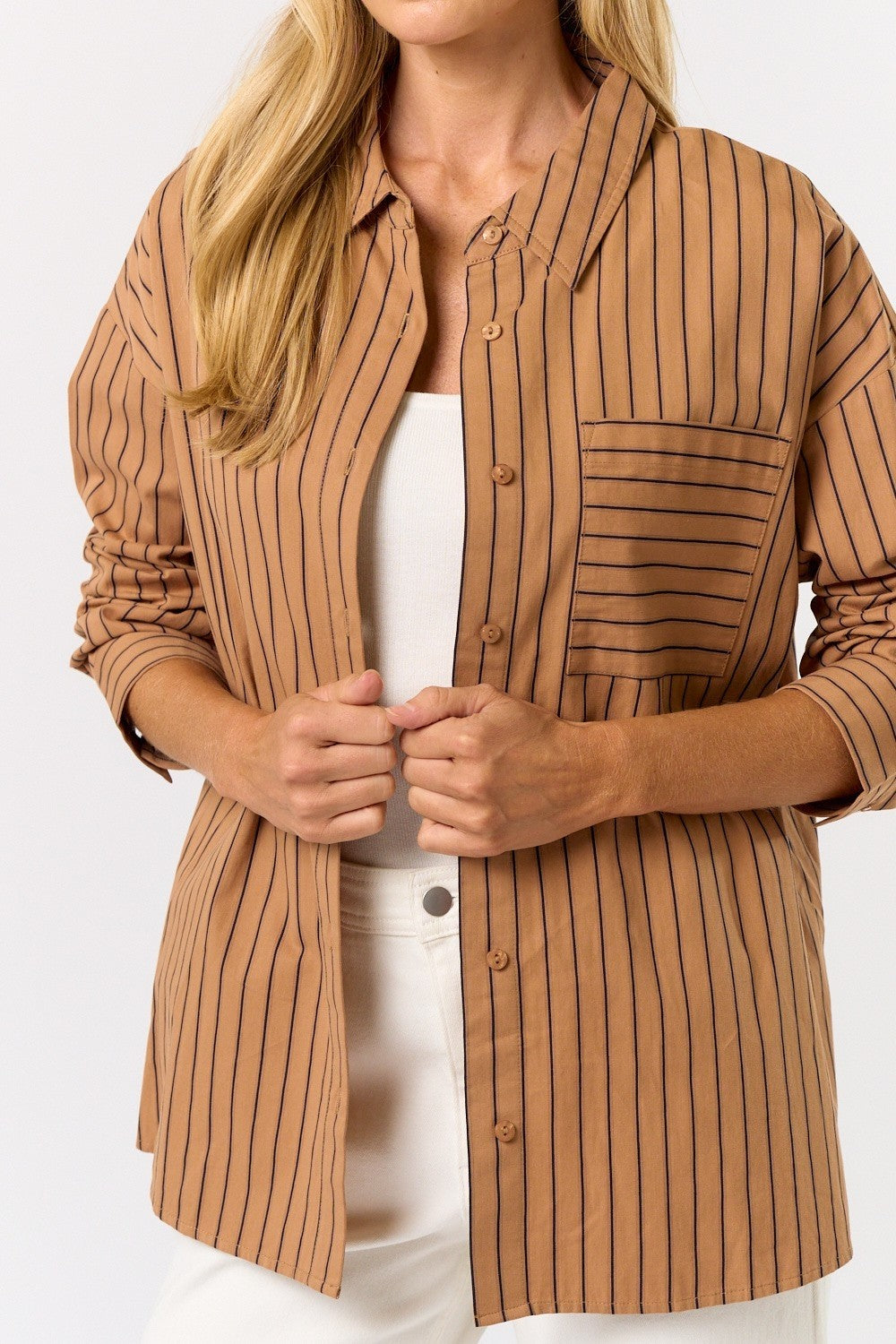 Elowen Stripe Oversized Top