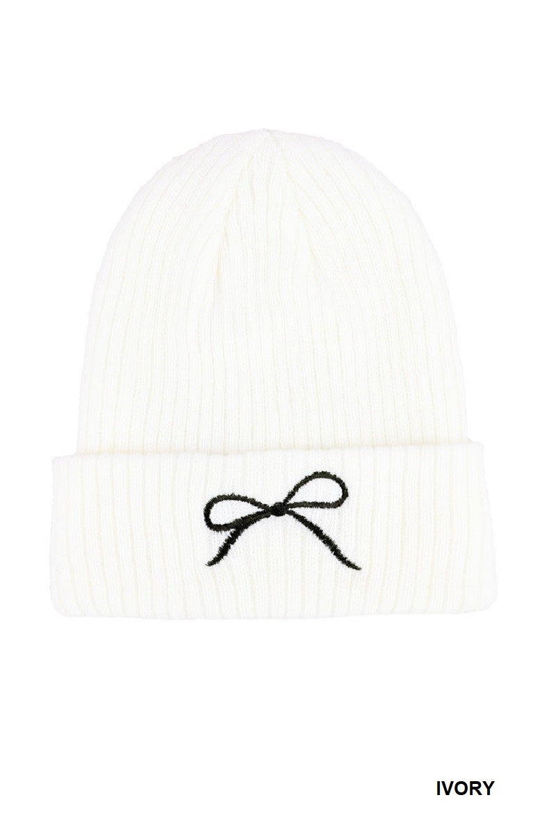 Croquette Bow Beanie