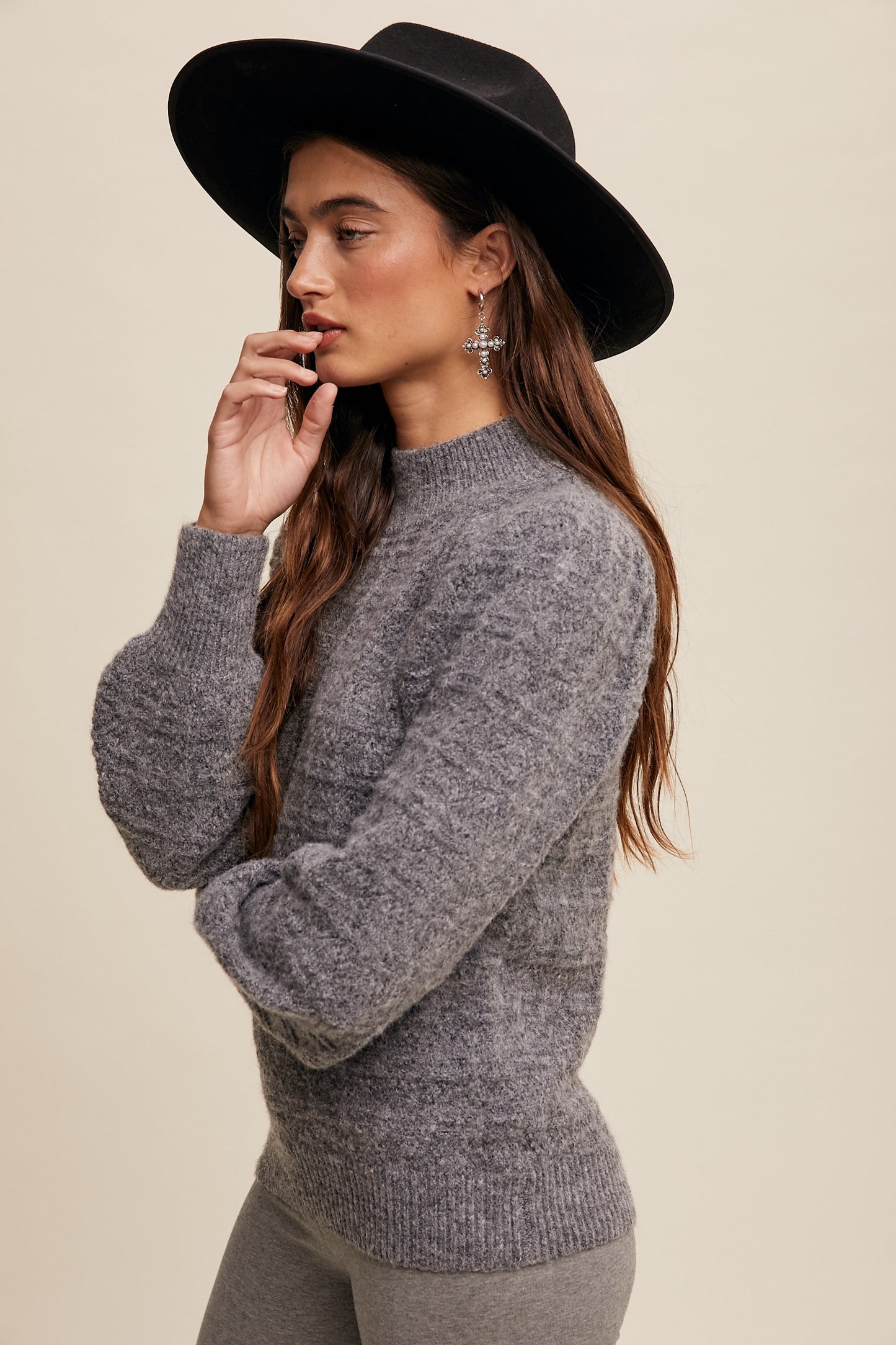 Pointelle Knit Sweater