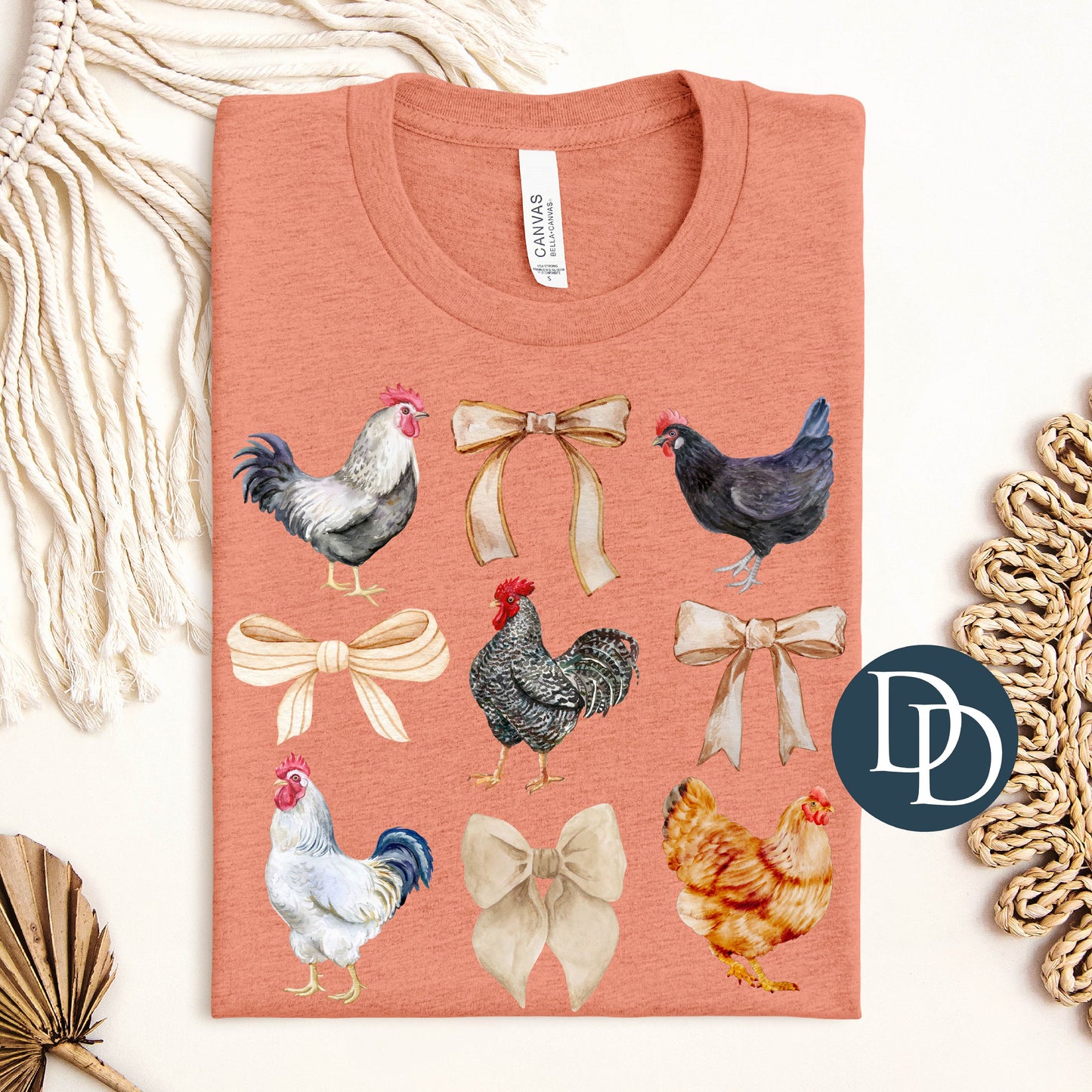 'Chicken Flock Bows' Graphic