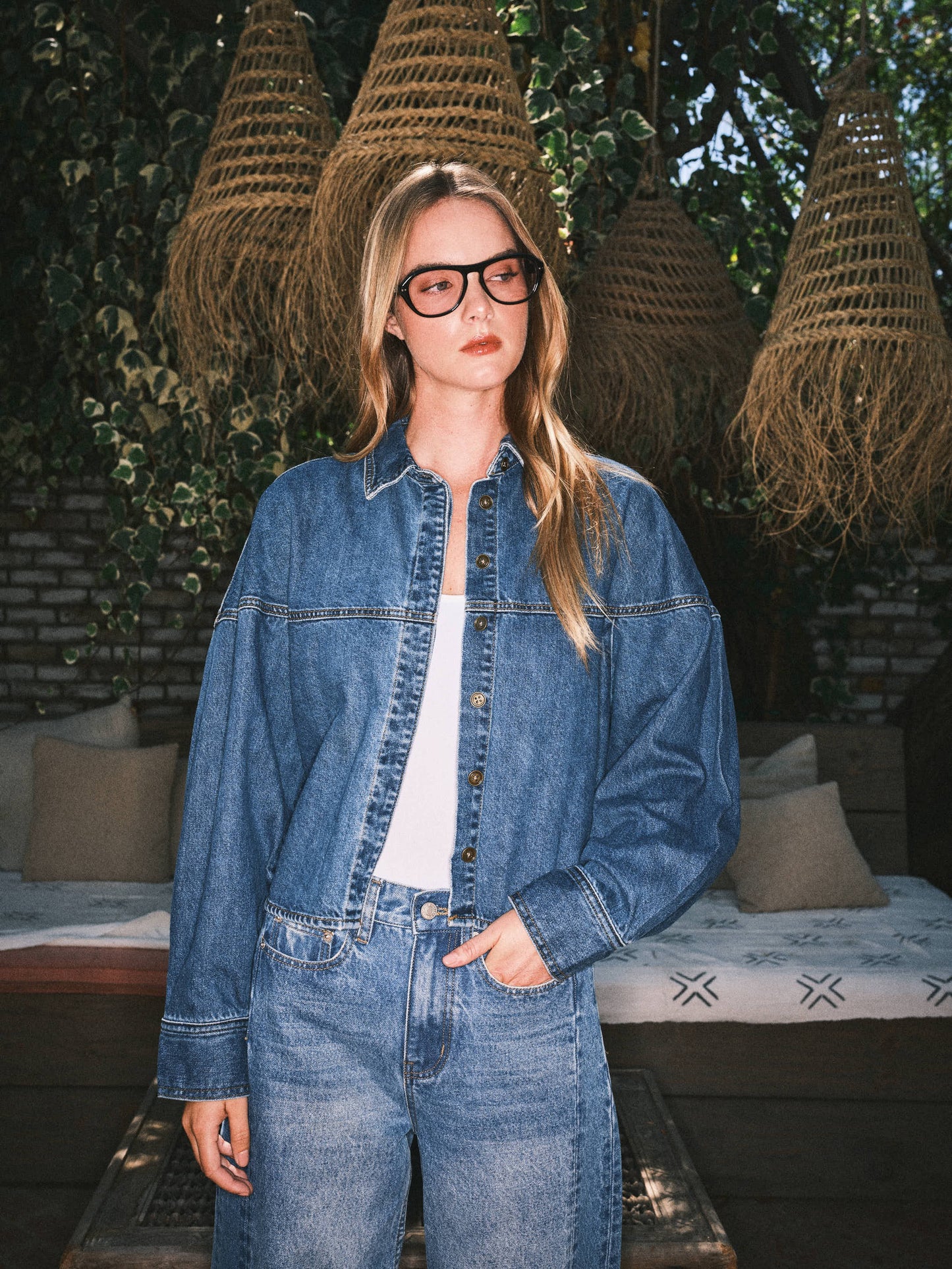 Denim Swing Jacket