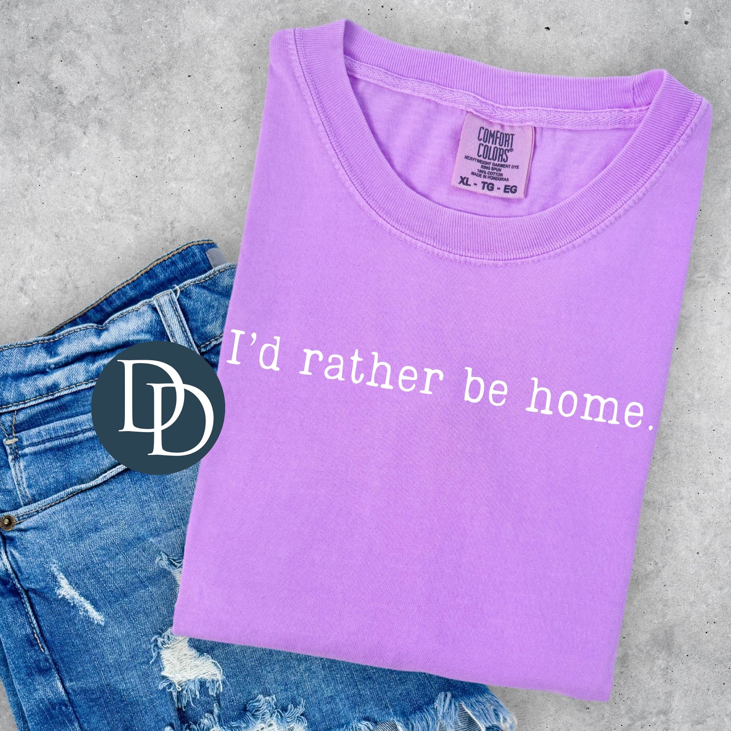 'I'd Rather Be Home' Graphic