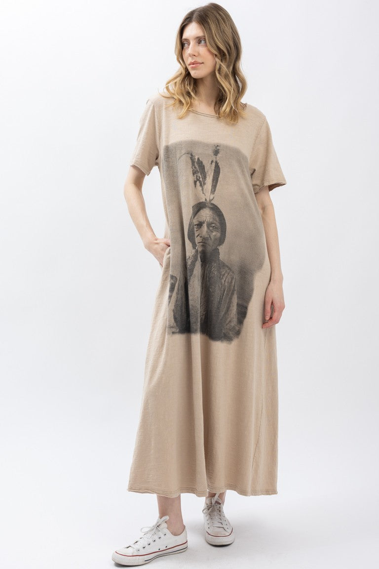 Sitting Bull T-Shirt Dress