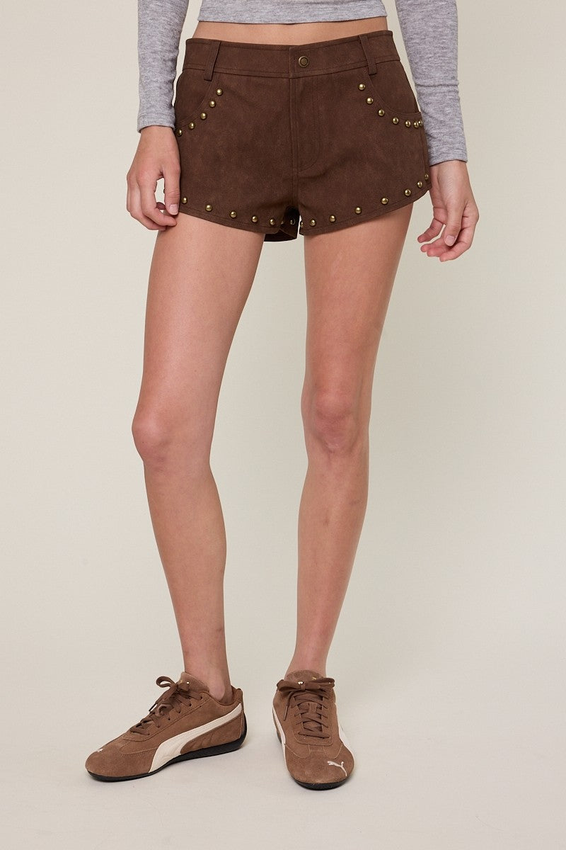 Studded Mirco Shorts