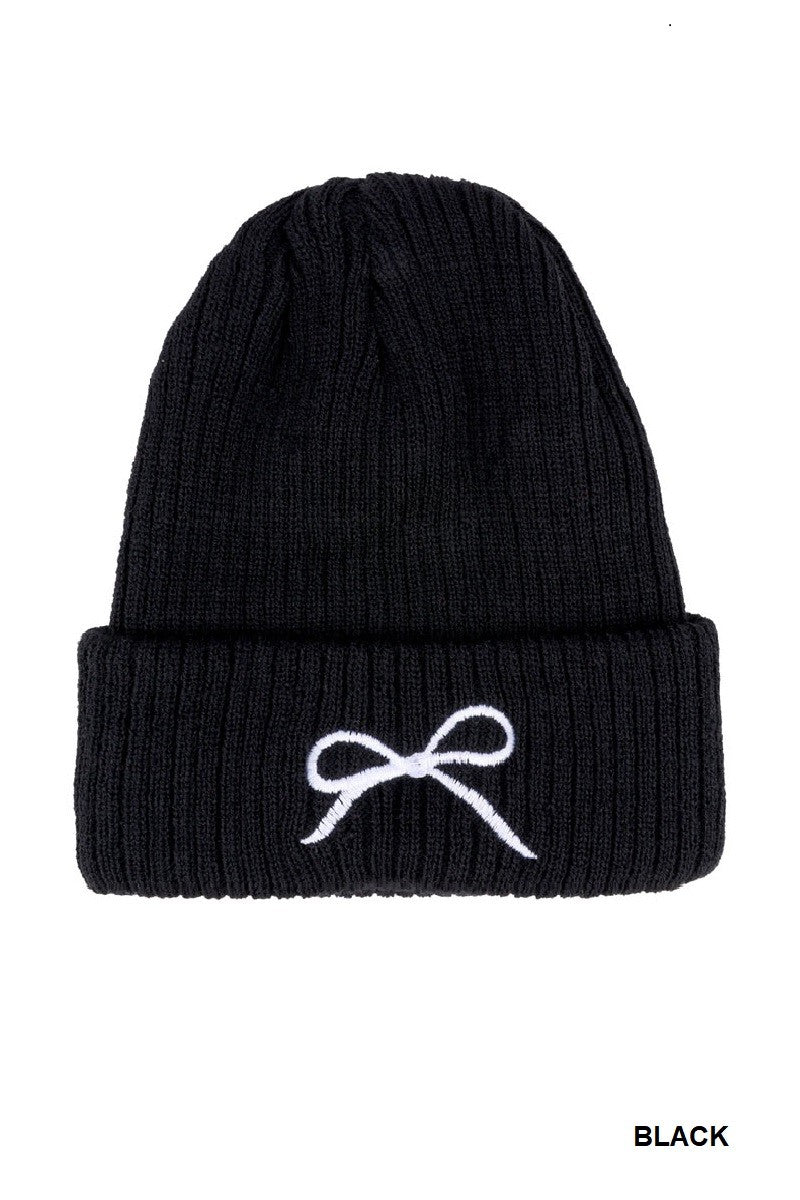 Croquette Bow Beanie