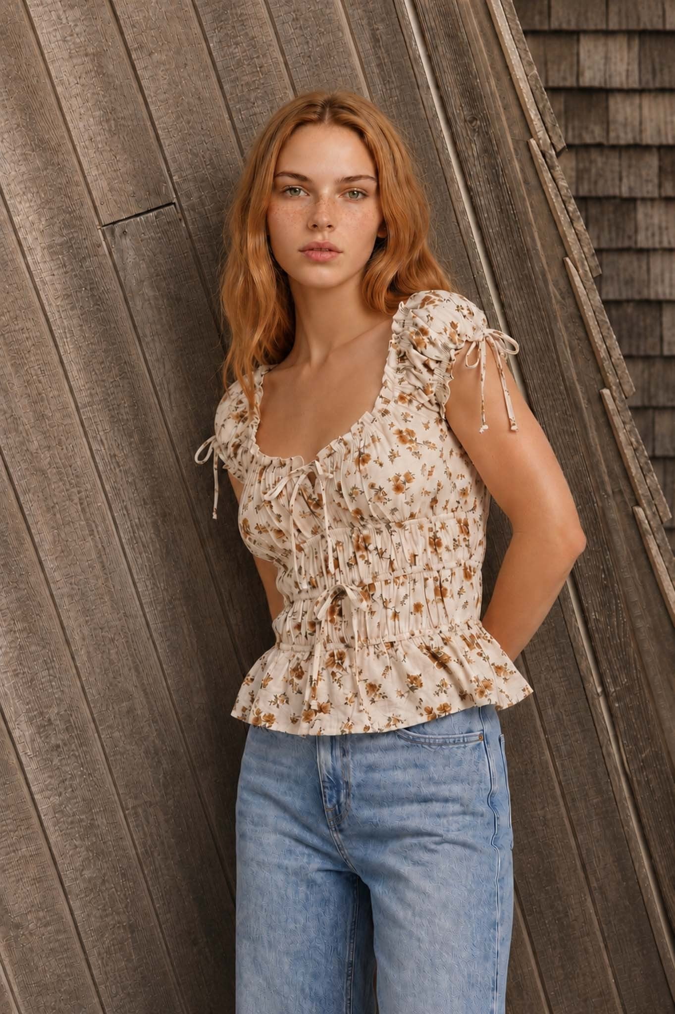 Portia Floral Top