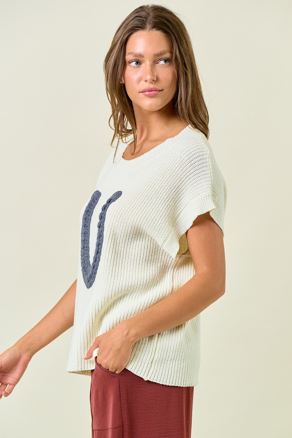 Lucky You Horseshoe Sweater Vest