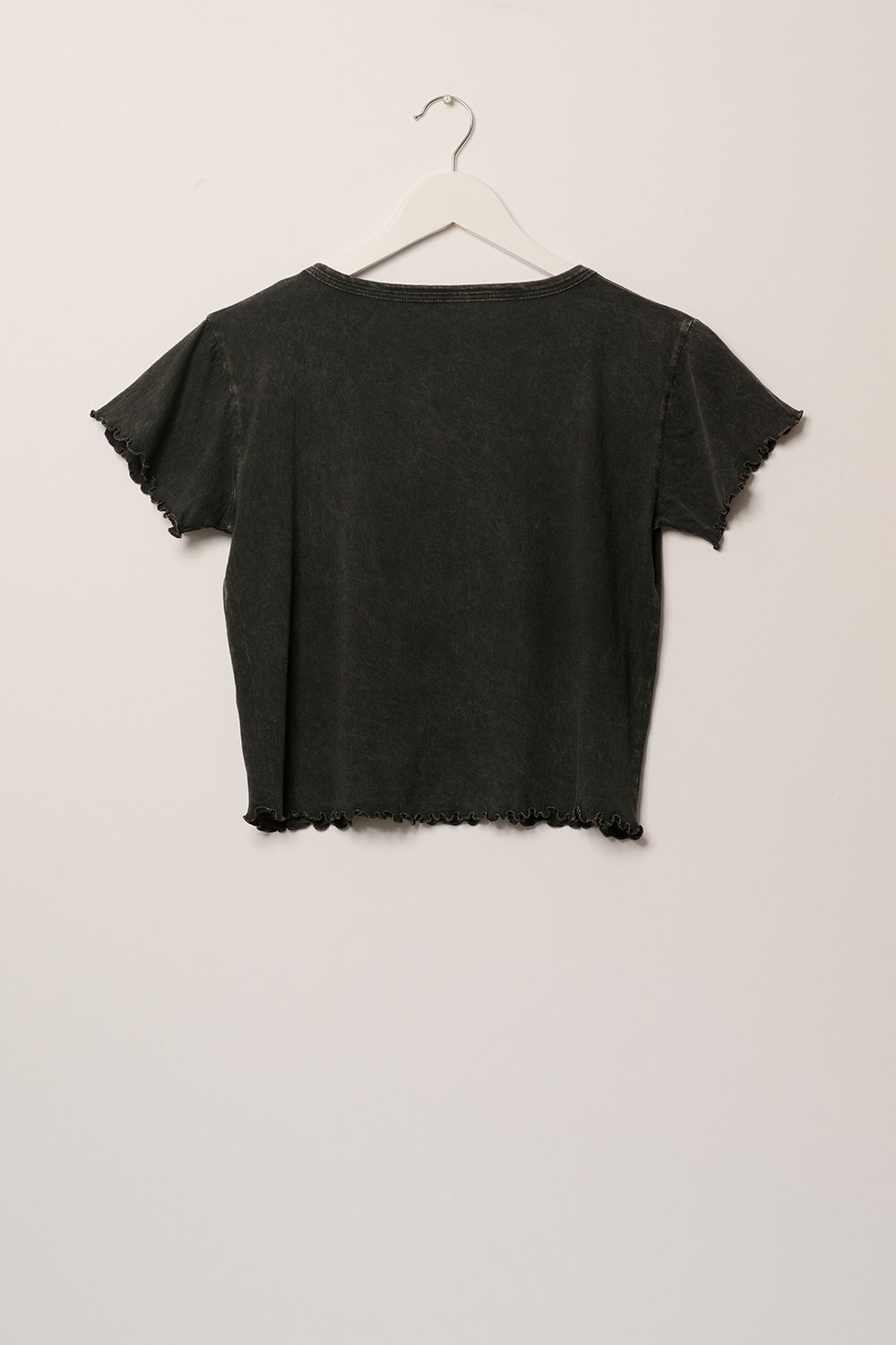 Peace Lettuce Edge Cropped Graphic Tee