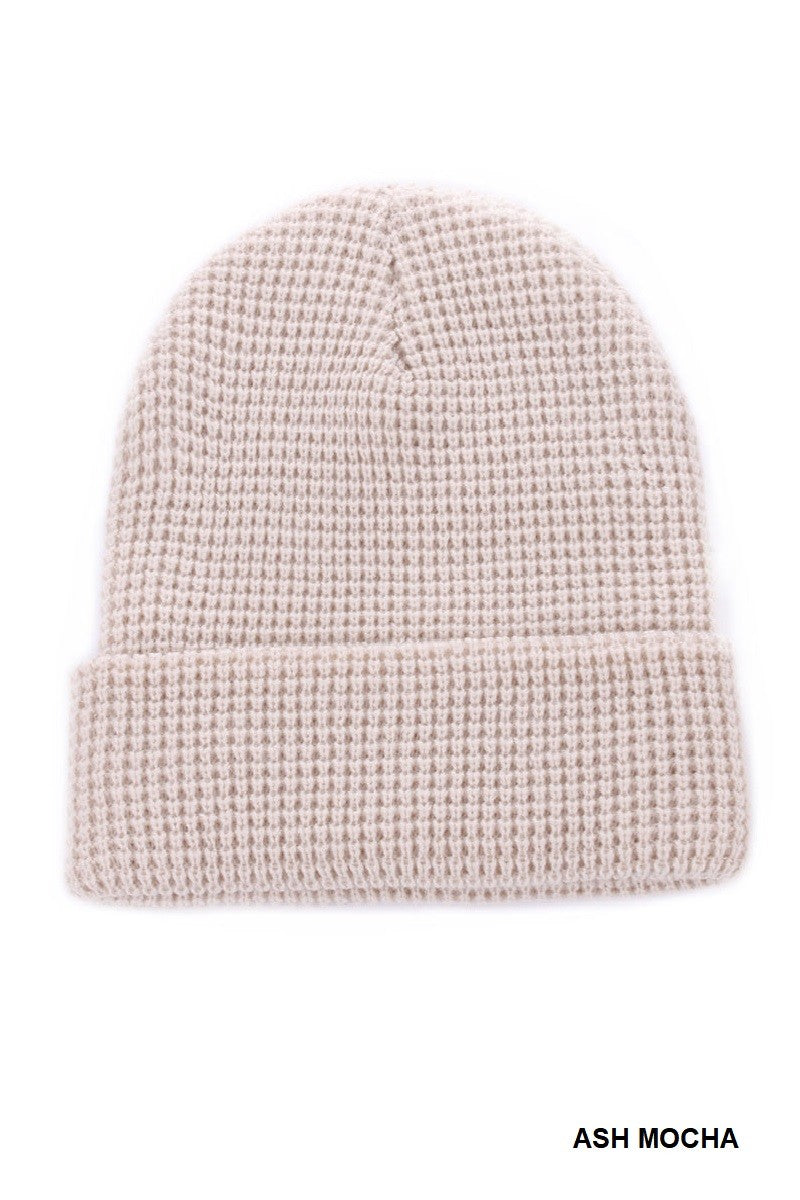 Organic Waffle Knit Beanie