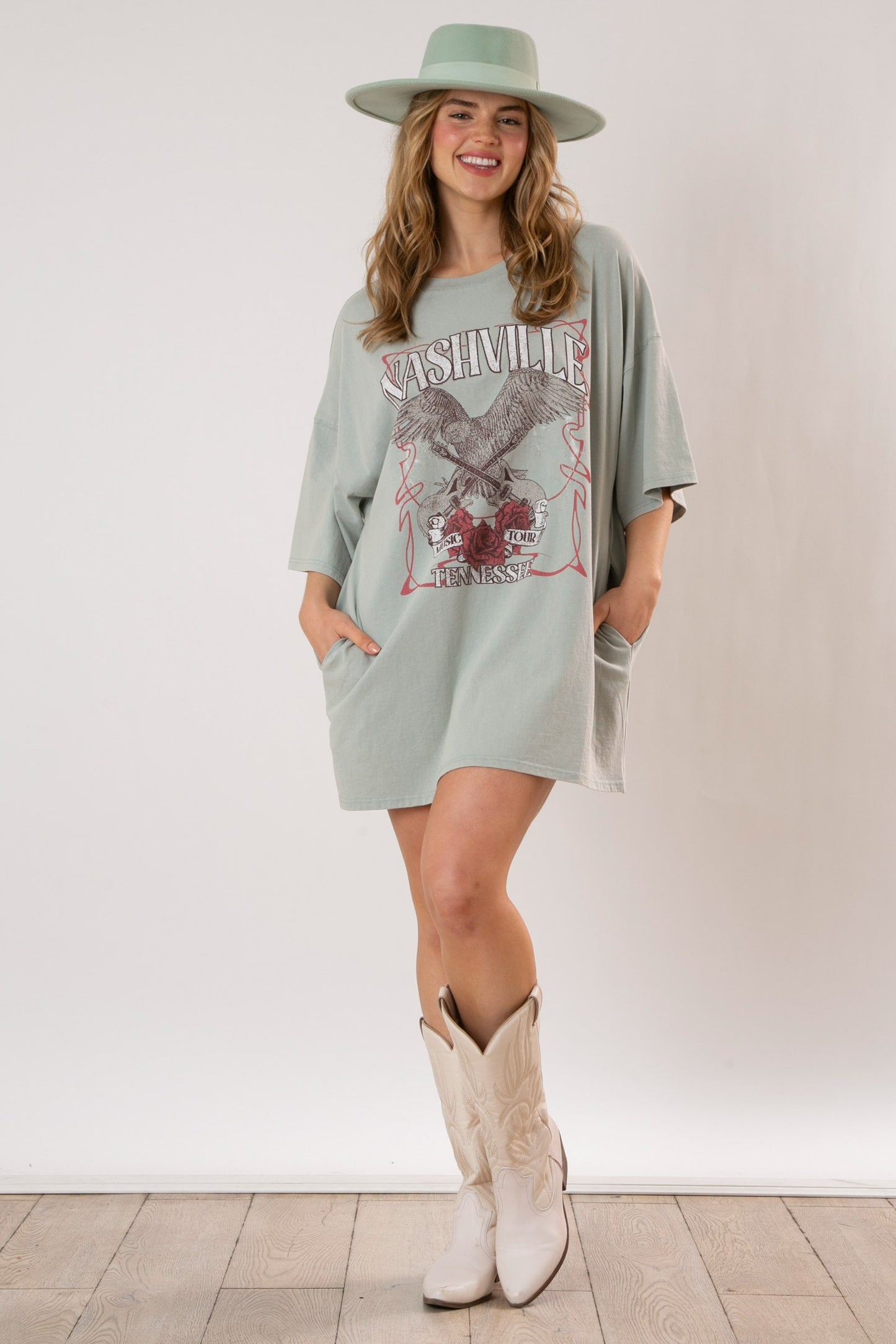 Nashville Eagle Printed T Dress