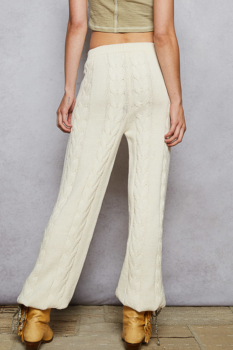 Cableknit Sweater Lounge Pants