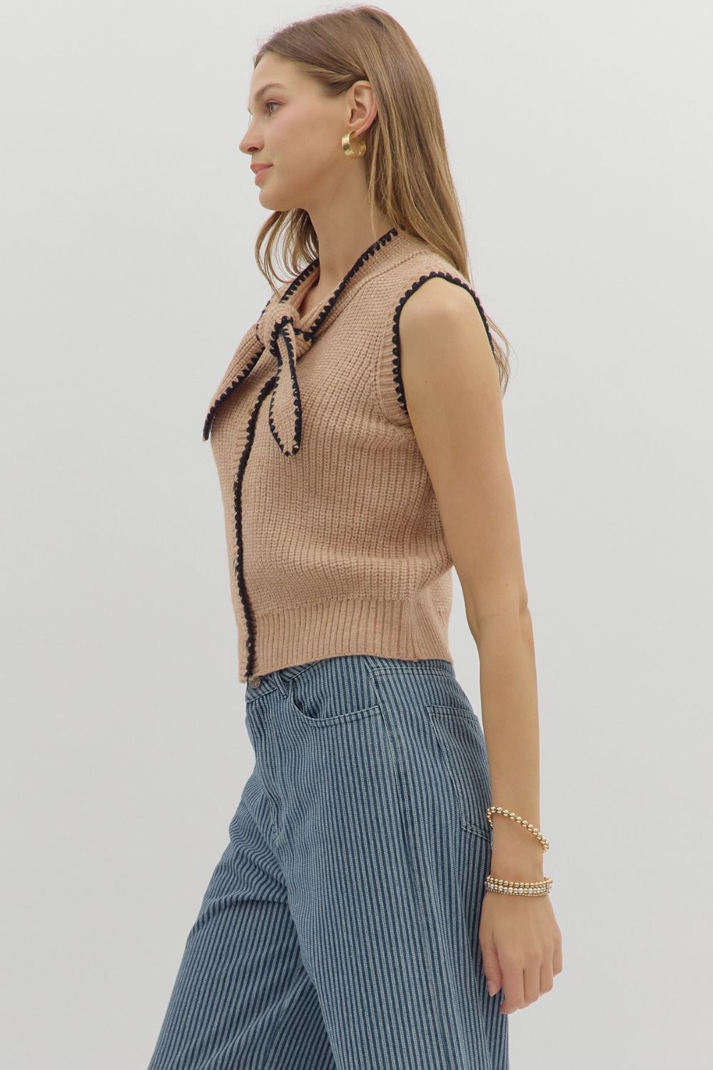 Wrenlee Sleeveless Cardi Sweater