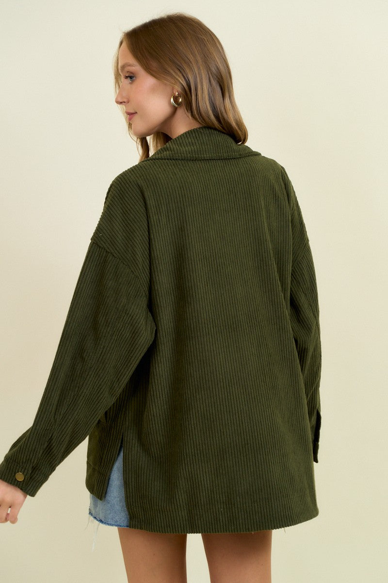 Sadie Corduroy Oversized Shacket