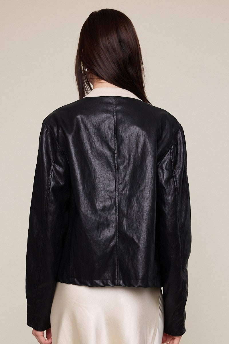 Car Club Vegan Leather Jacket