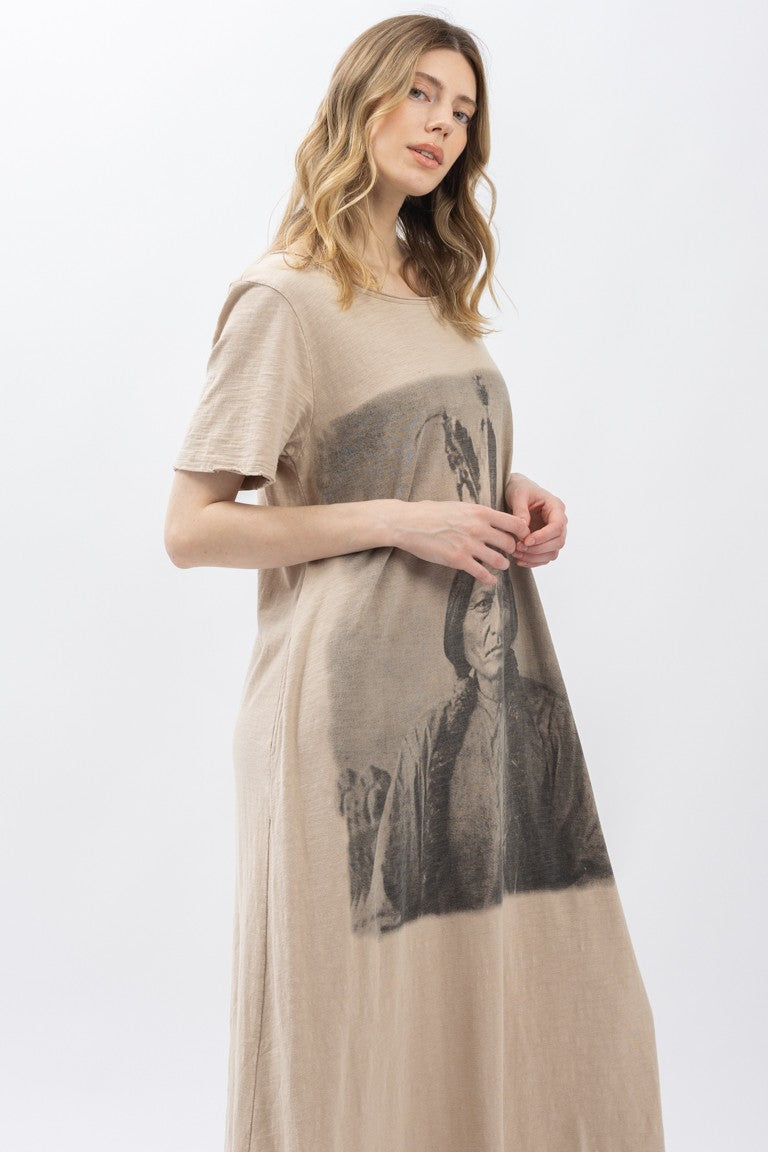 Sitting Bull T-Shirt Dress
