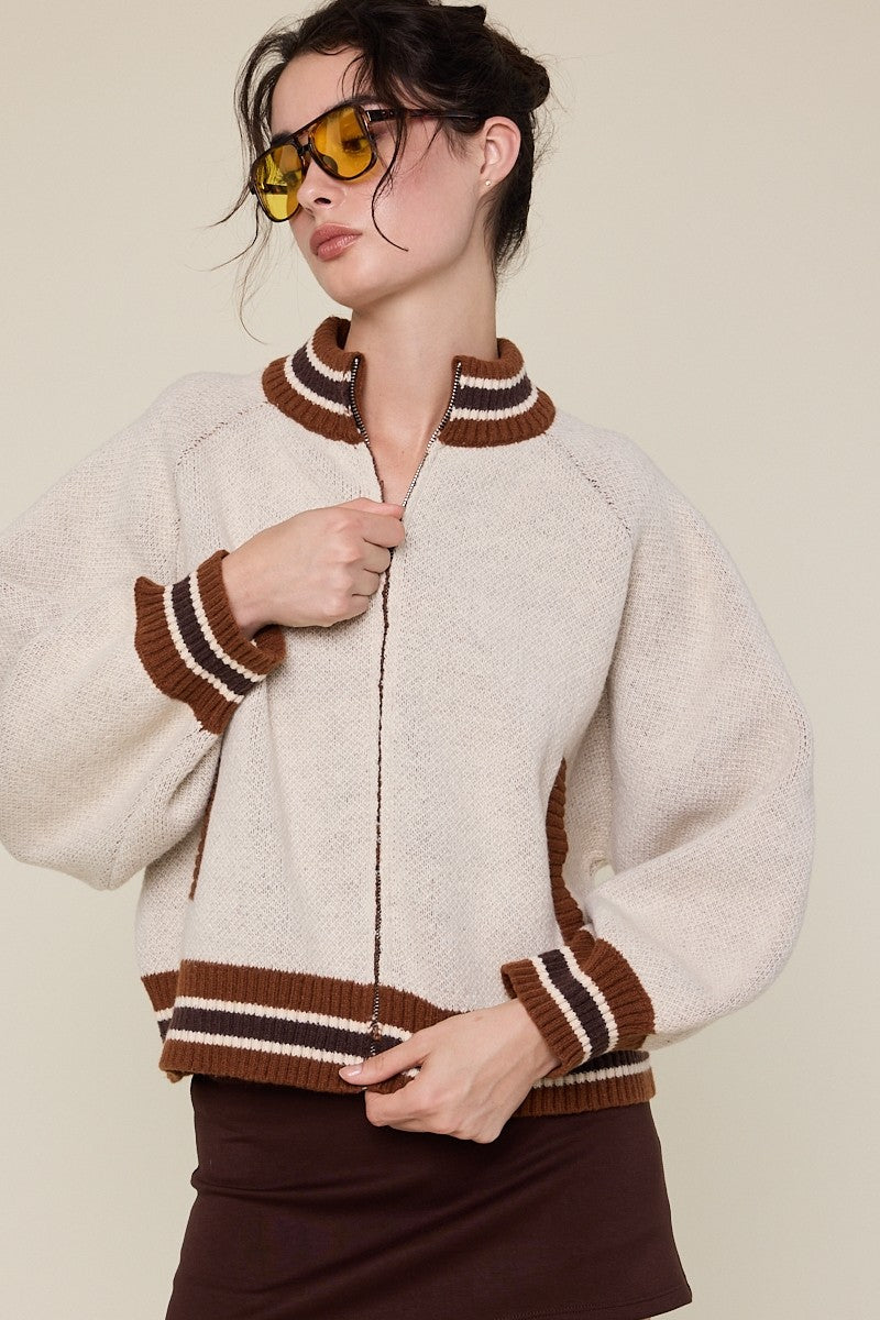 Let's Ride Zip Up Sweater