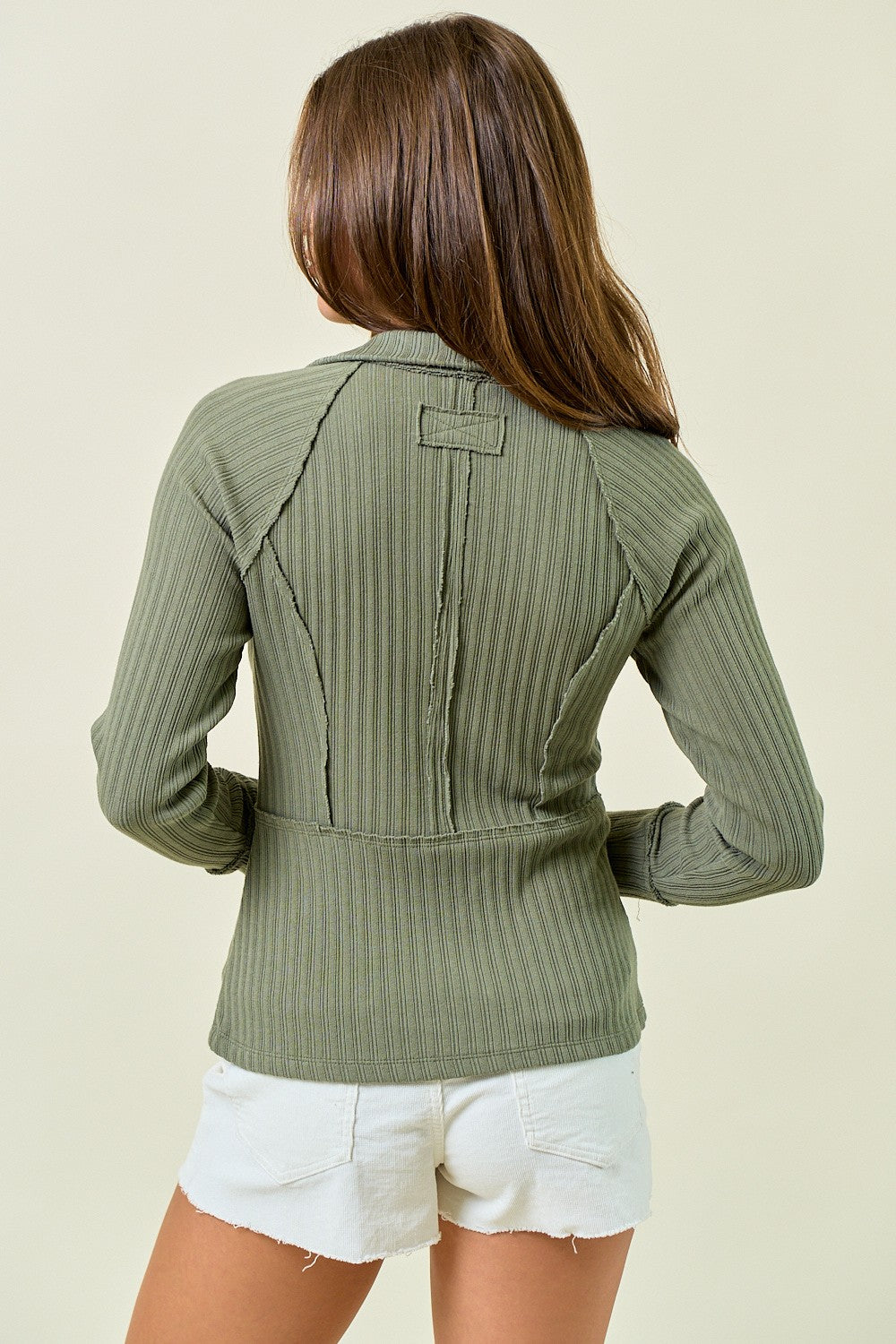 Skyla 1/2 Zip Thumbhole Top