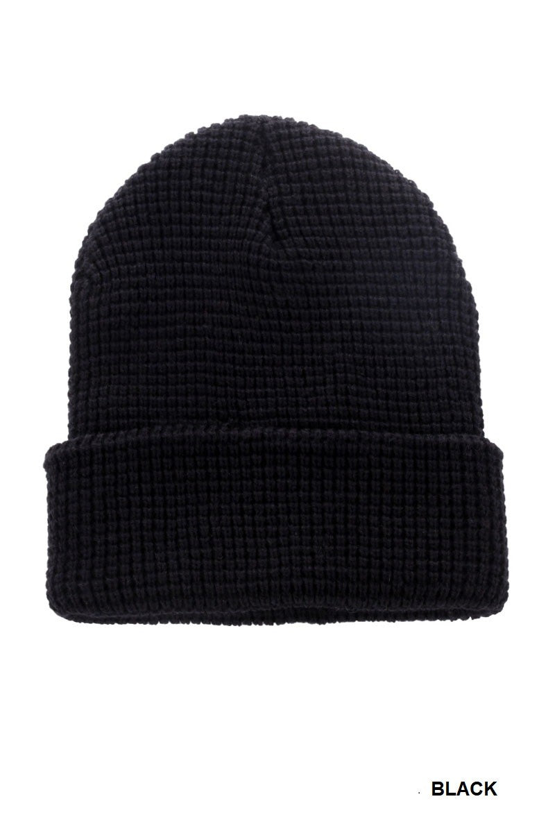 Organic Waffle Knit Beanie