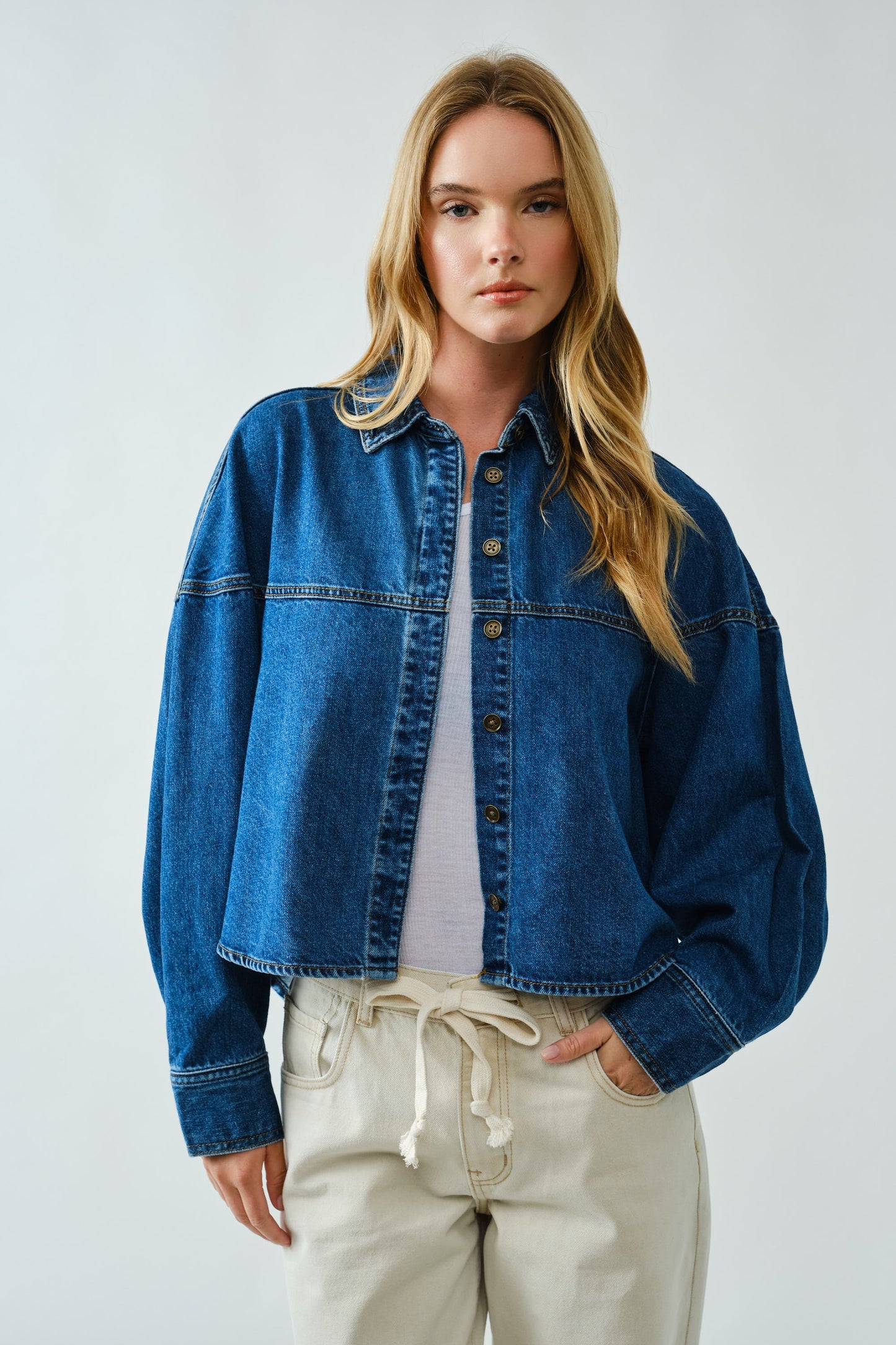 Denim Swing Jacket