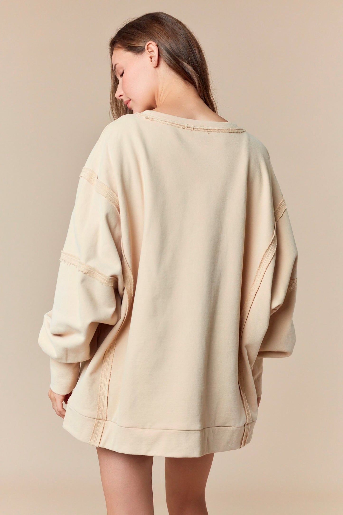 Boo With Bow Oversized Sweatshirt