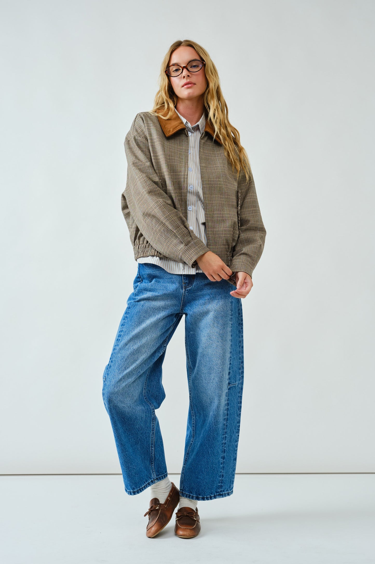 Parker Plaid Bomber Jacket