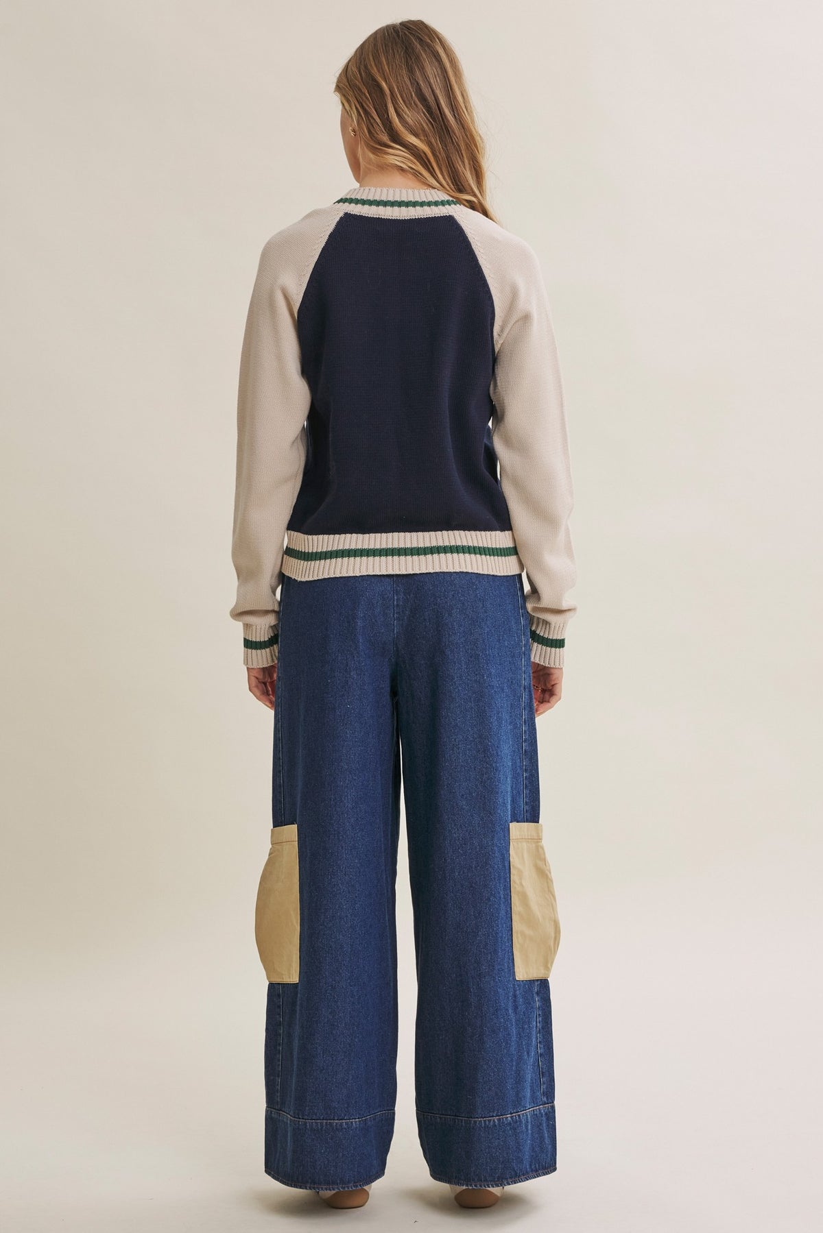 Varsity Collegiate Zip Sweater Bomber