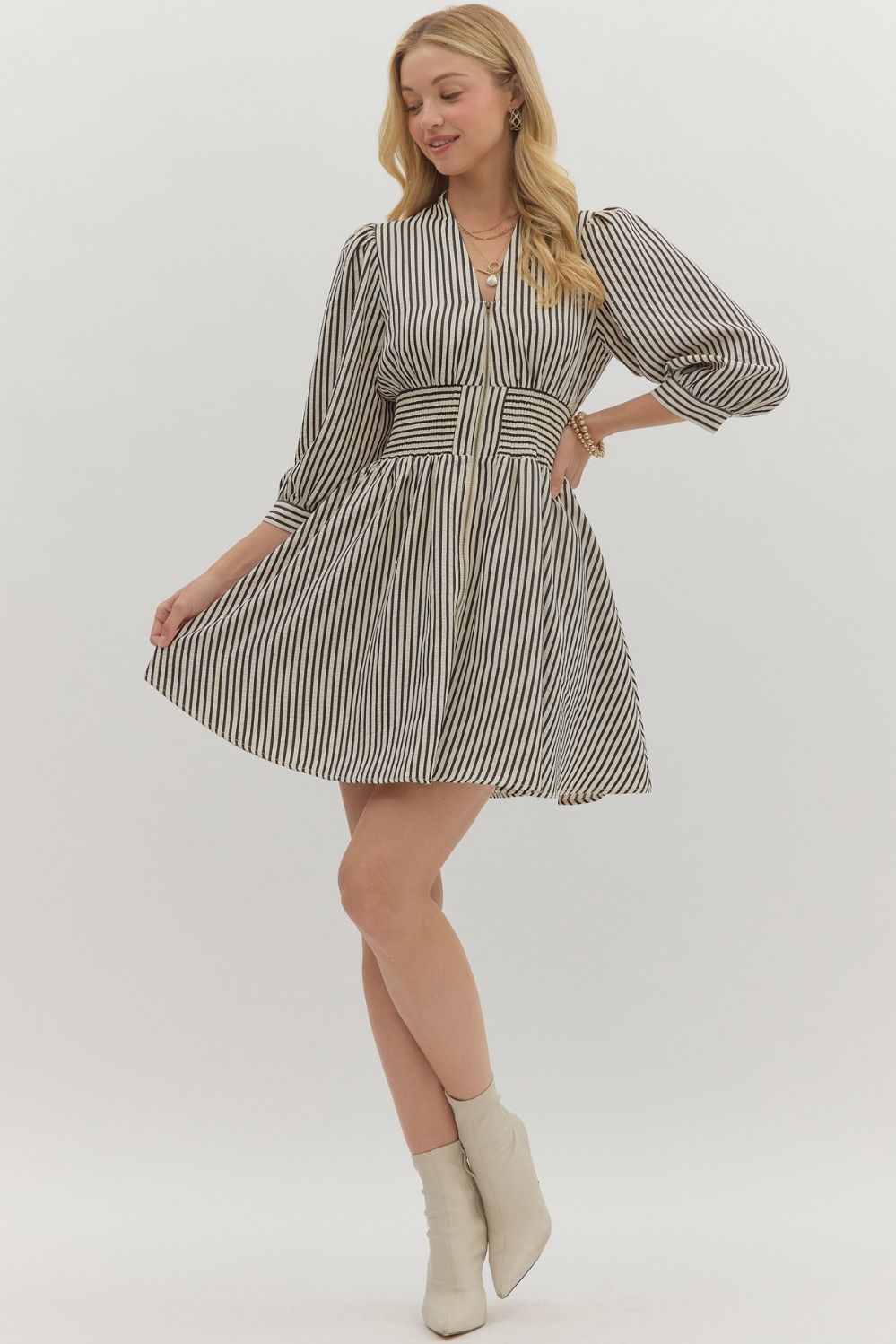 Scottie Striped Dress