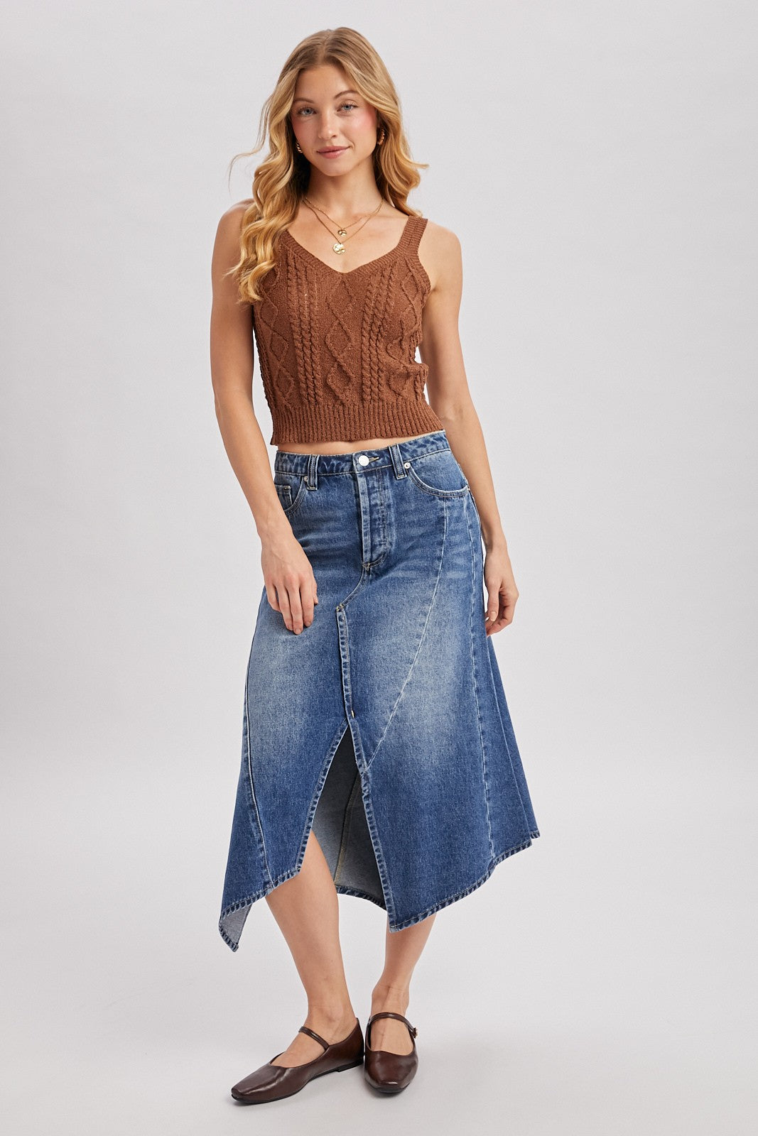 Cable Knit Sweater Tank