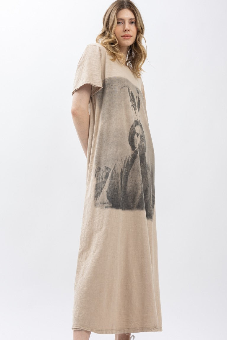 Sitting Bull T-Shirt Dress