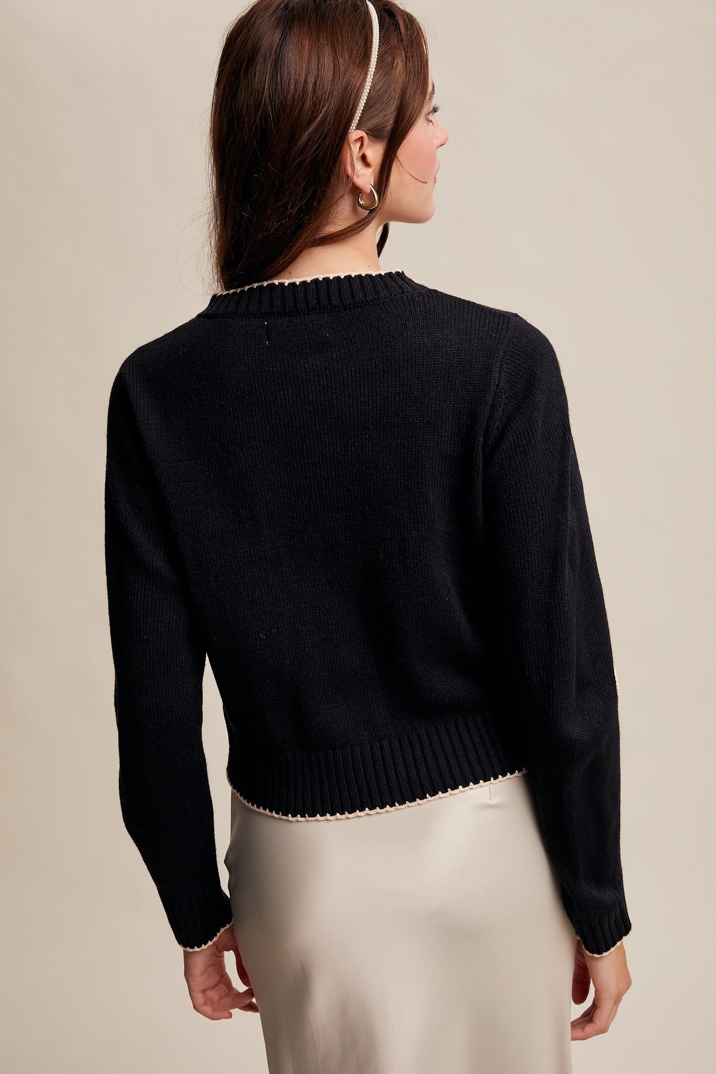 Vera Embroidered Floral Knit Cardi