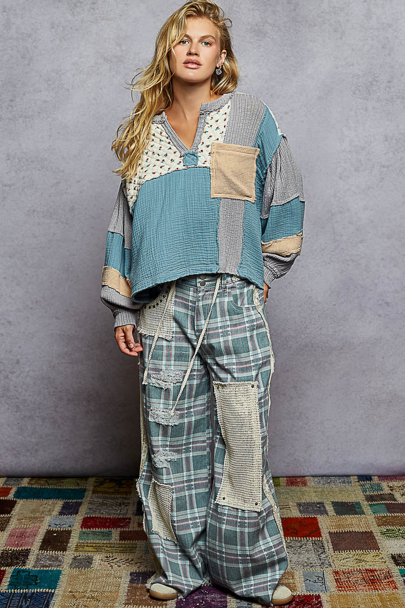 Quilted Mix & Match Flowy Top