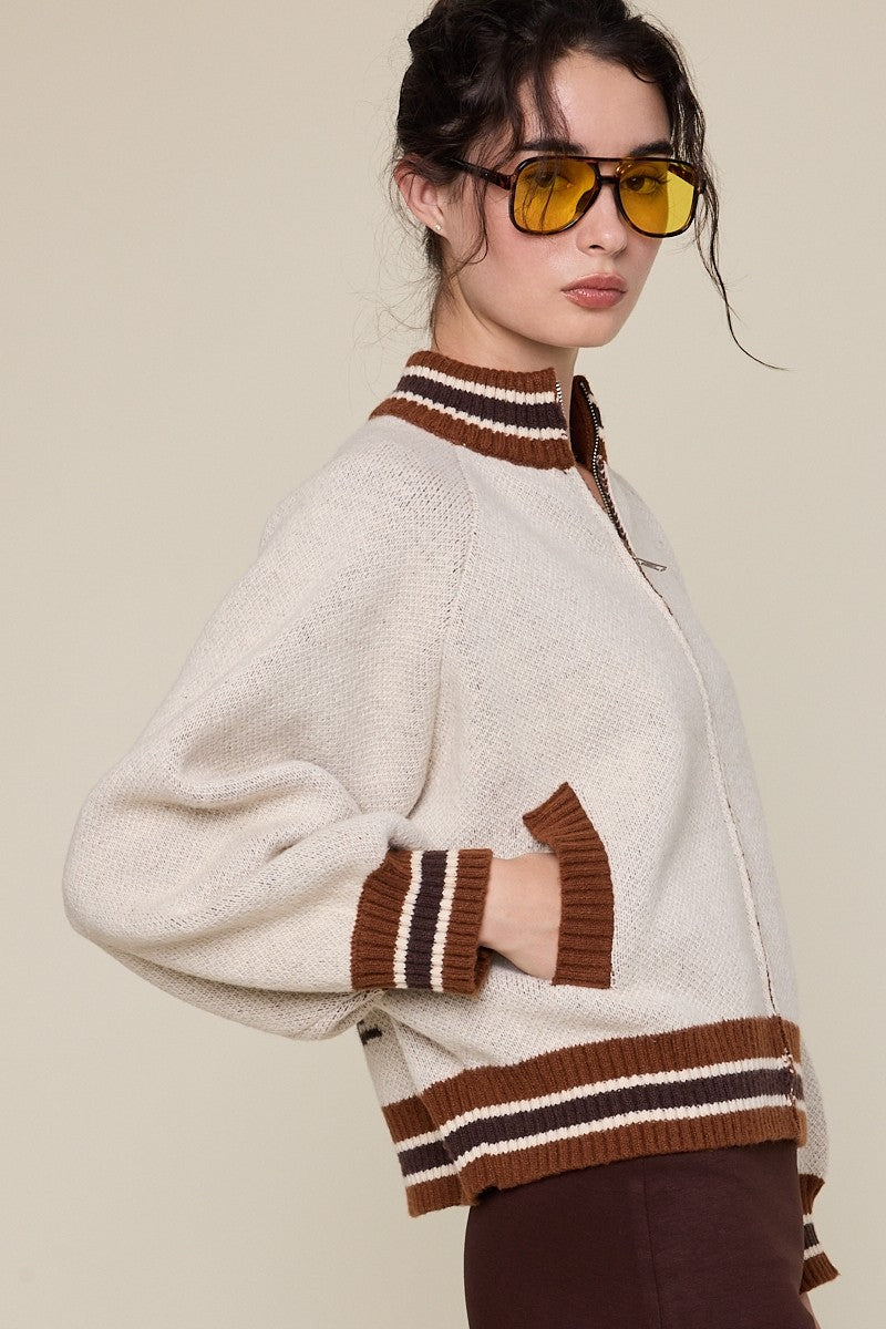 Let's Ride Zip Up Sweater