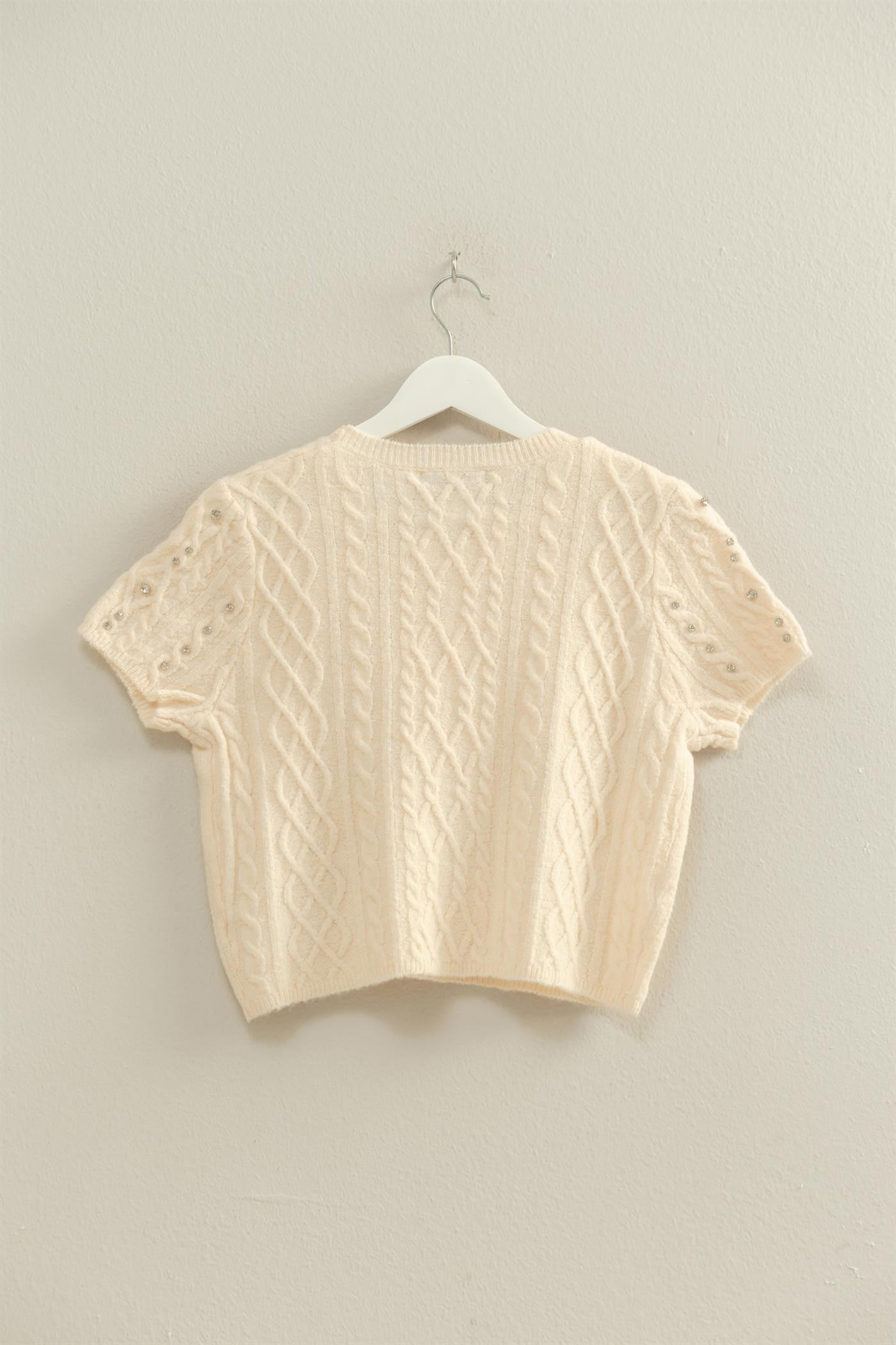 Rhinestone Studded Sweater