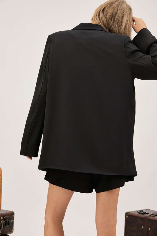 Tailored Leopard Lined Blazer PLUS