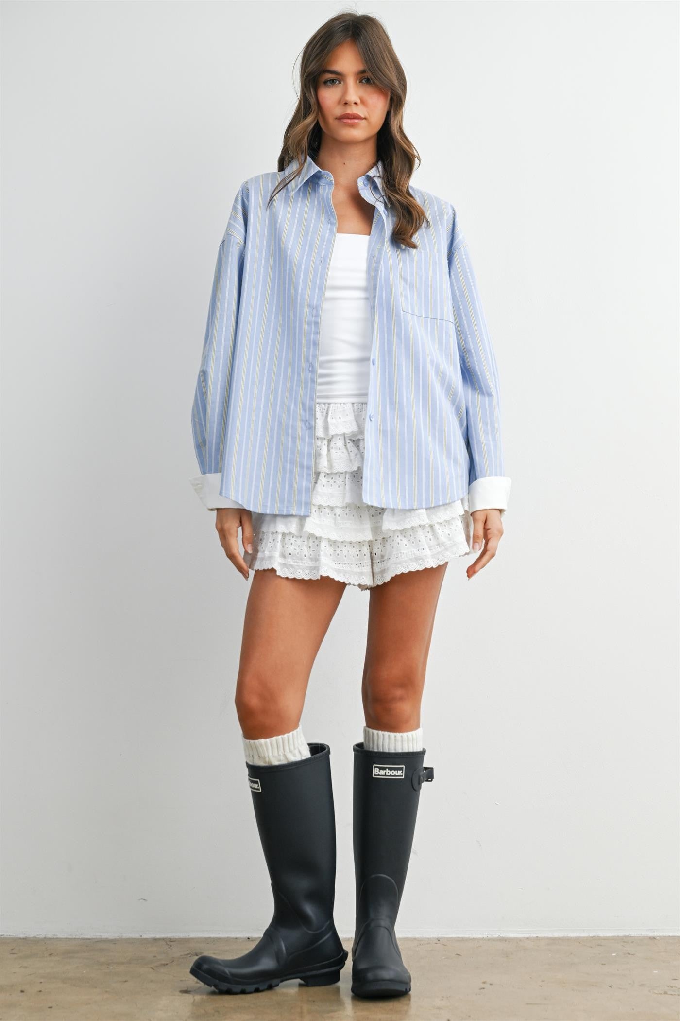 Connie Striped Button Up