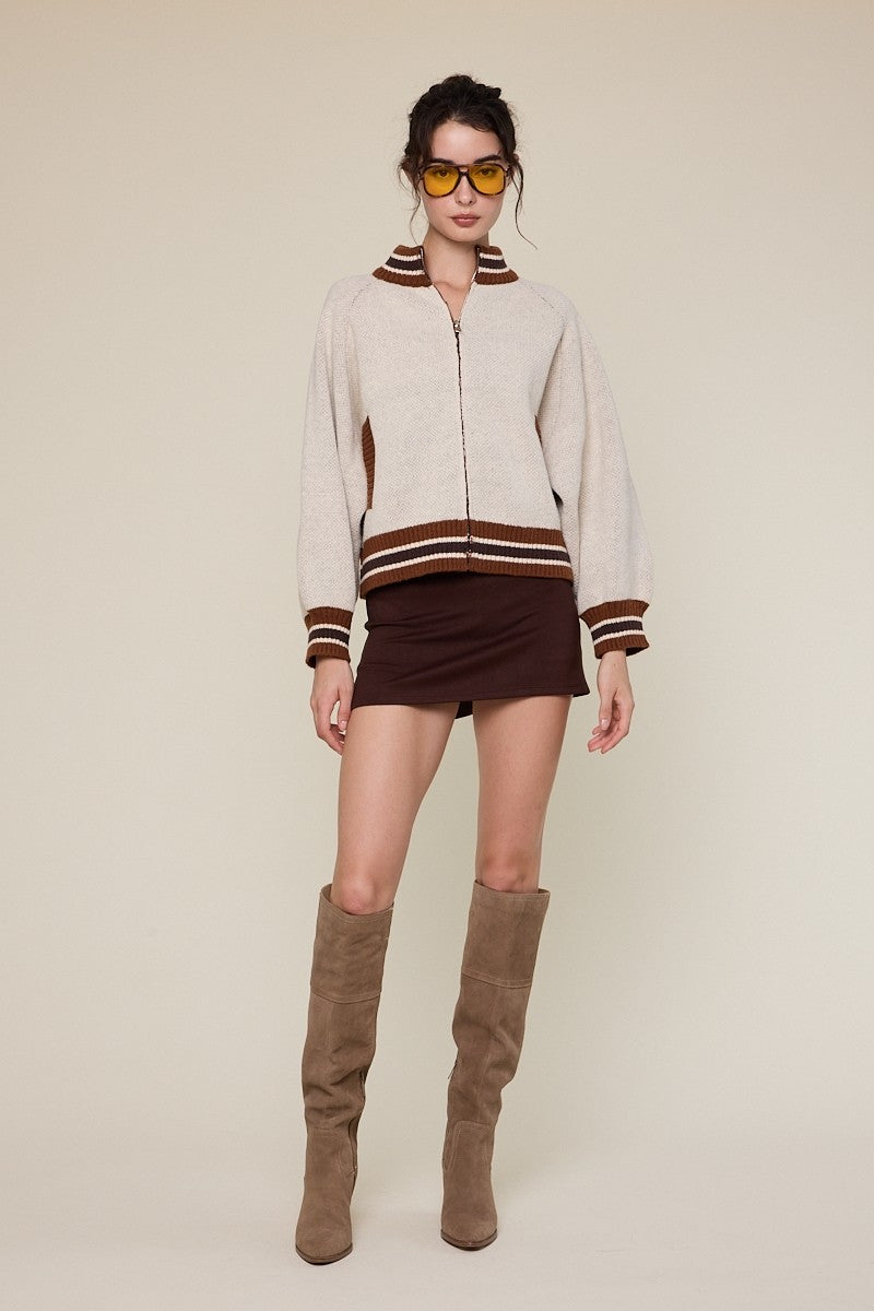 Let's Ride Zip Up Sweater