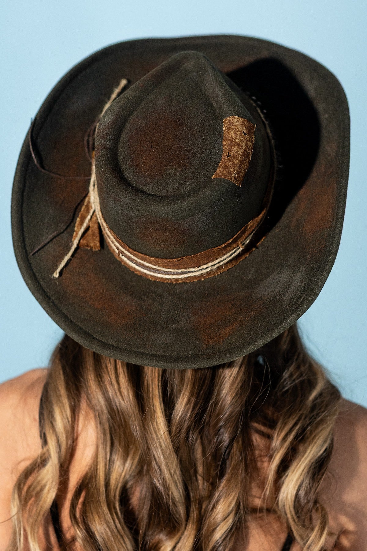 Wren Vintage Shapeable Feather & Worn Cowgirl Hat