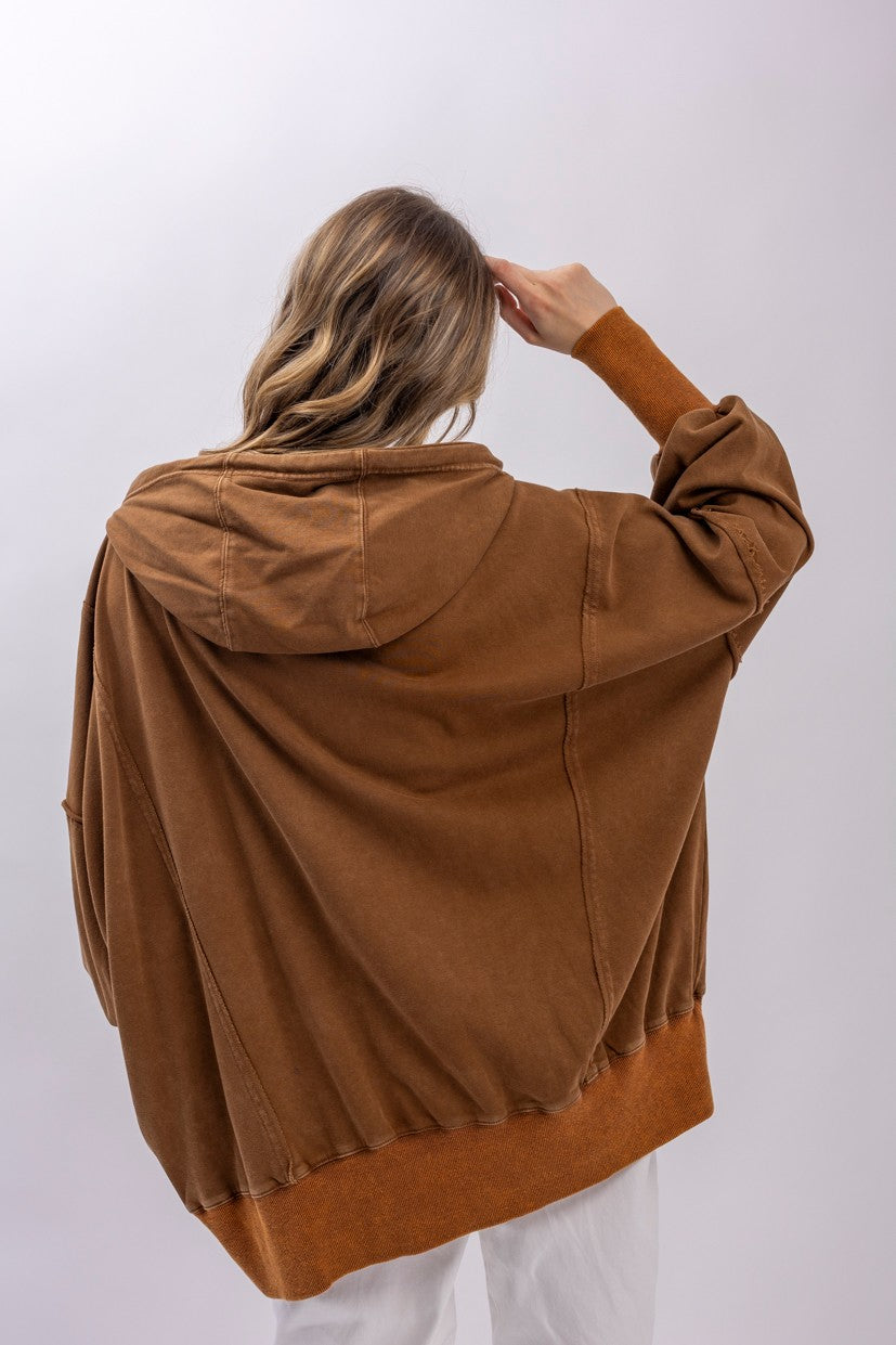 Lainey Oversized Zip Up Hoodie