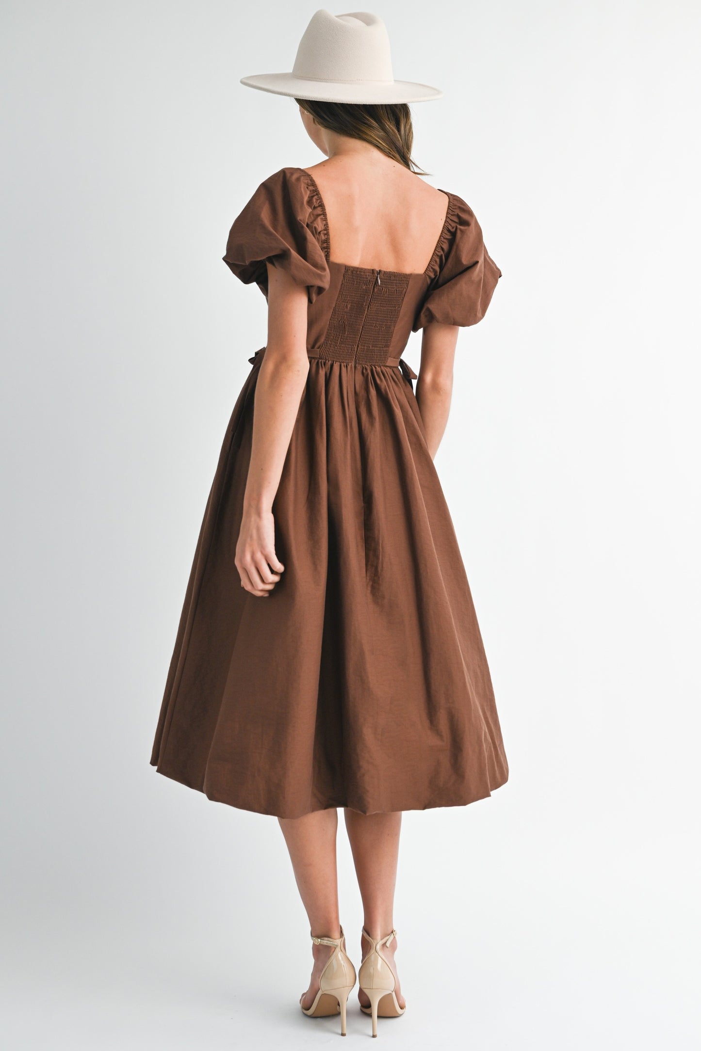 Andi Bubble Puff Sleeve Dress
