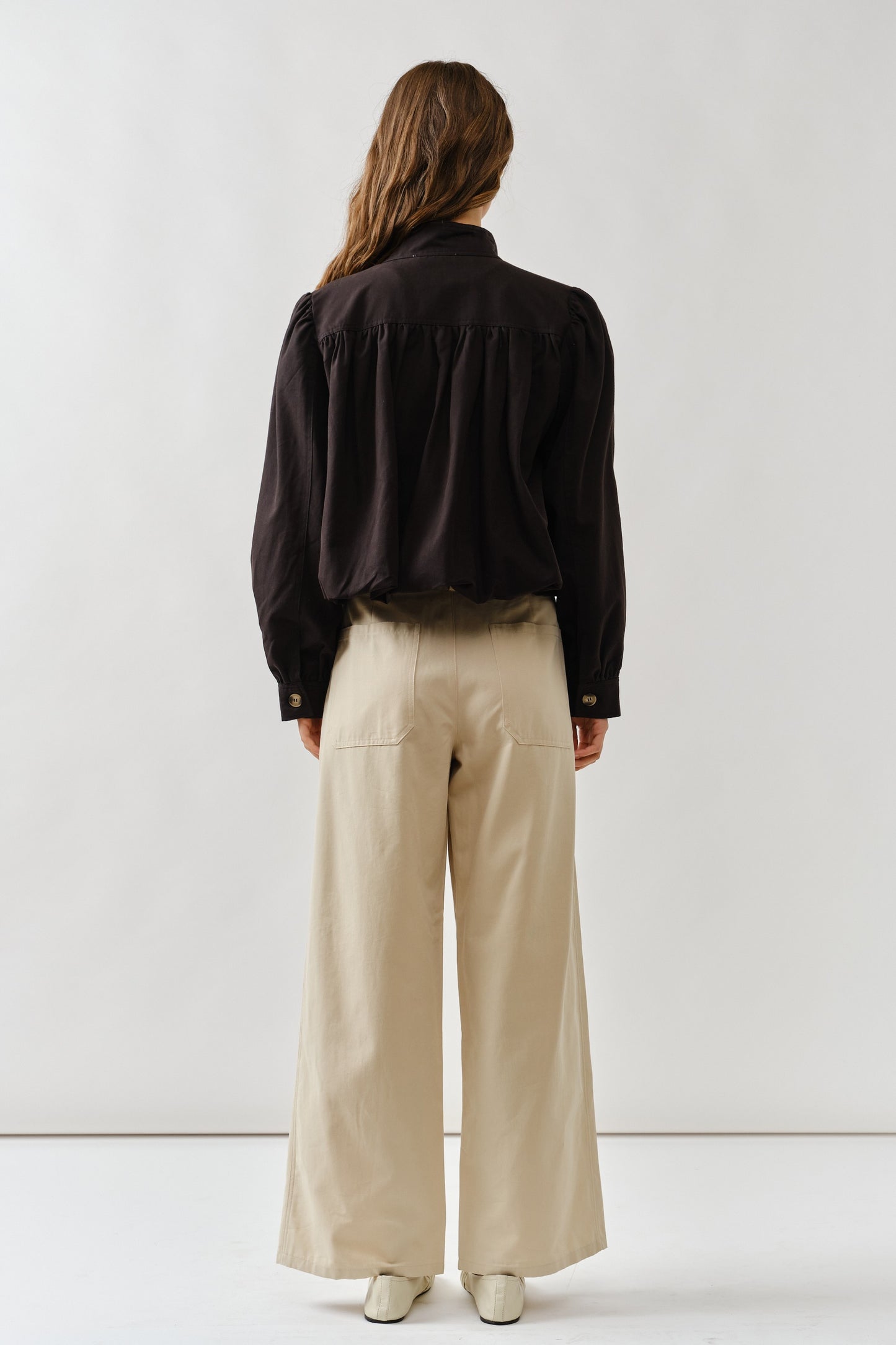 Short Balloon Trench Jacket