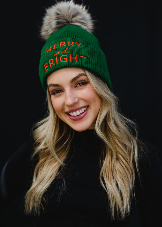 Merry & Bright Pom Hat